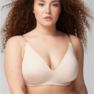 SOMA Vanishing Wireless Seamless Perfect Cream Beige Bra Size 34C Women’s
